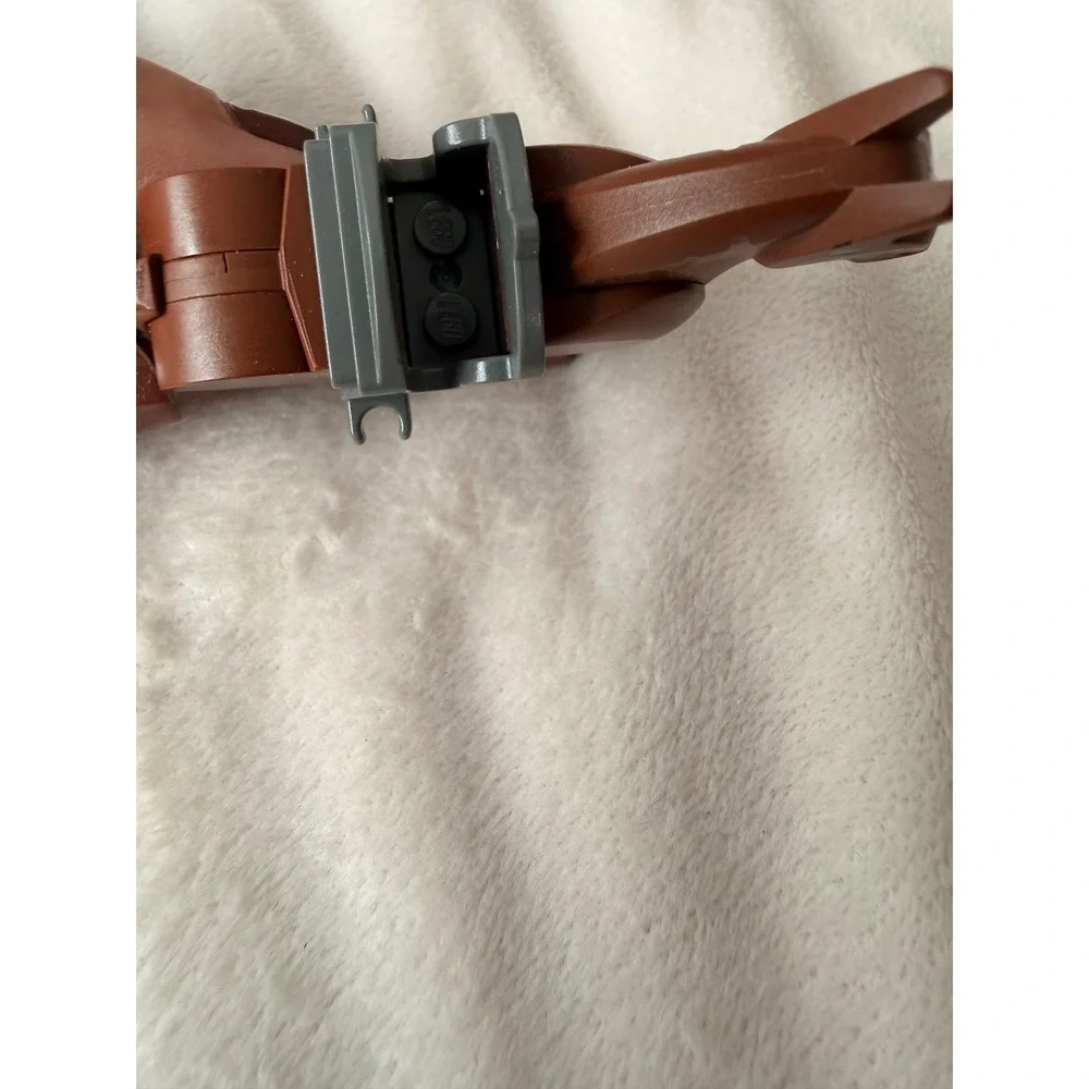 LEGO Reddish Brown Horse with Movable Neck and Grey Saddle Minifigure Animal